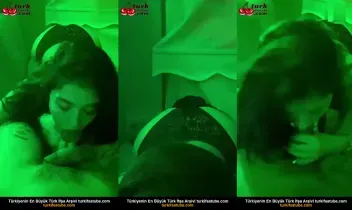Sakso ile Çekici Sevgiliyi Kendine Yalattı